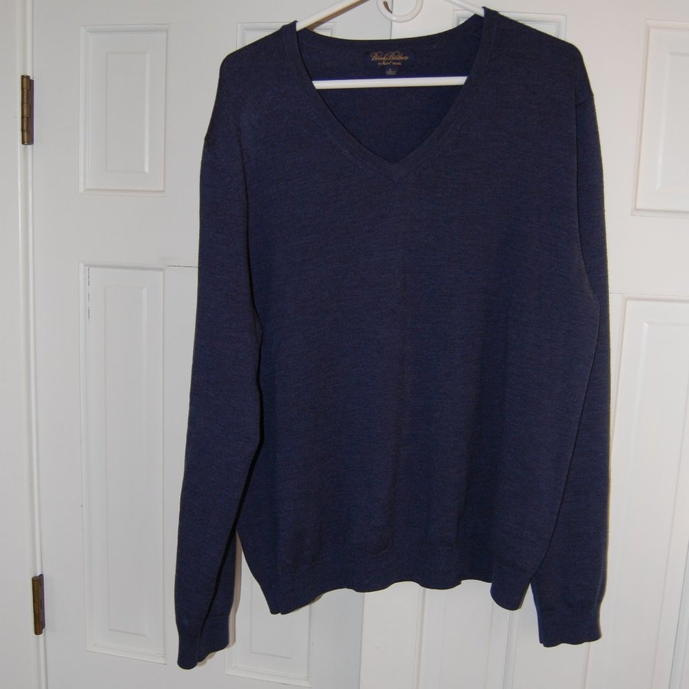 Brooks Brothers Wool Blend Sweater - Blue